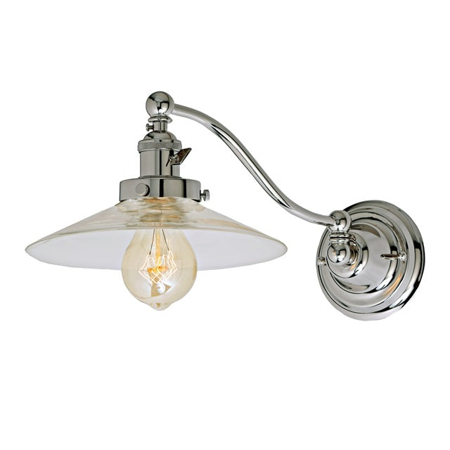 Soho one light half swing Ashbury wall sconce