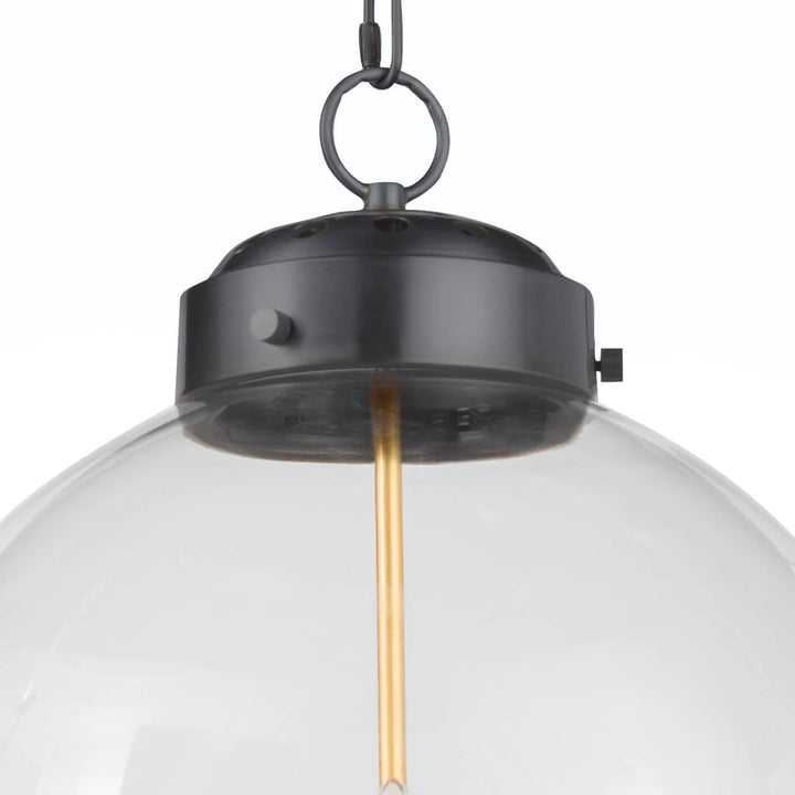 Globe Pendant - Oil Rubbed Bronze and Natural Brass