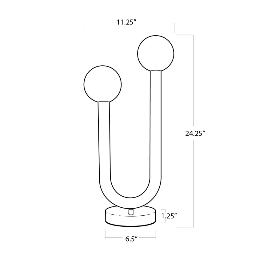 Happy Table Lamp - Natural Brass