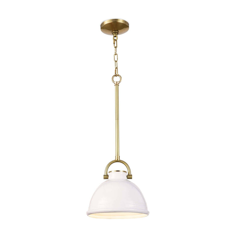 Eloise Ceramic Pendant Small - White