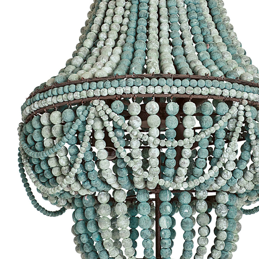 Malibu Chandelier - Weathered Blue