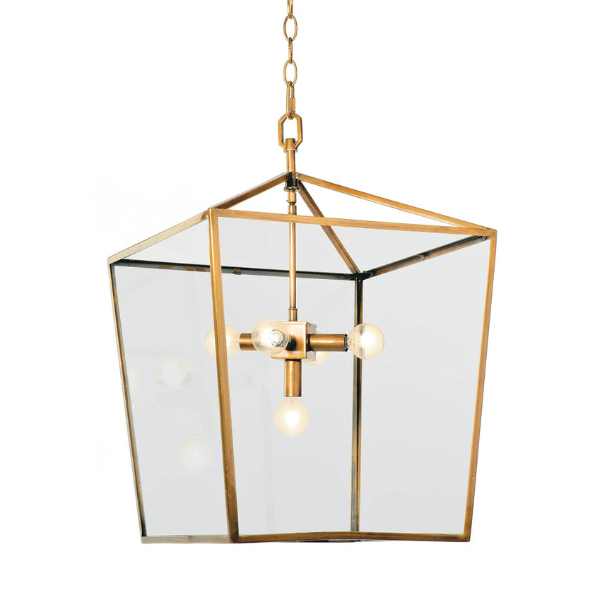 Camden Lantern - Natural Brass