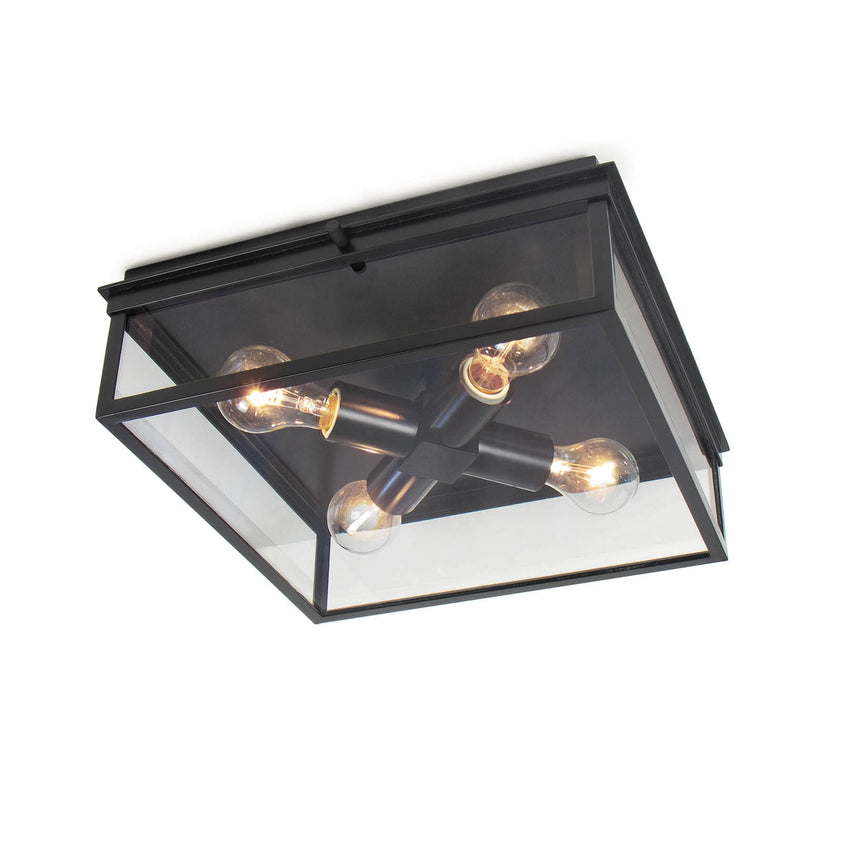 Sydney Outdoor Flush Mount - Black