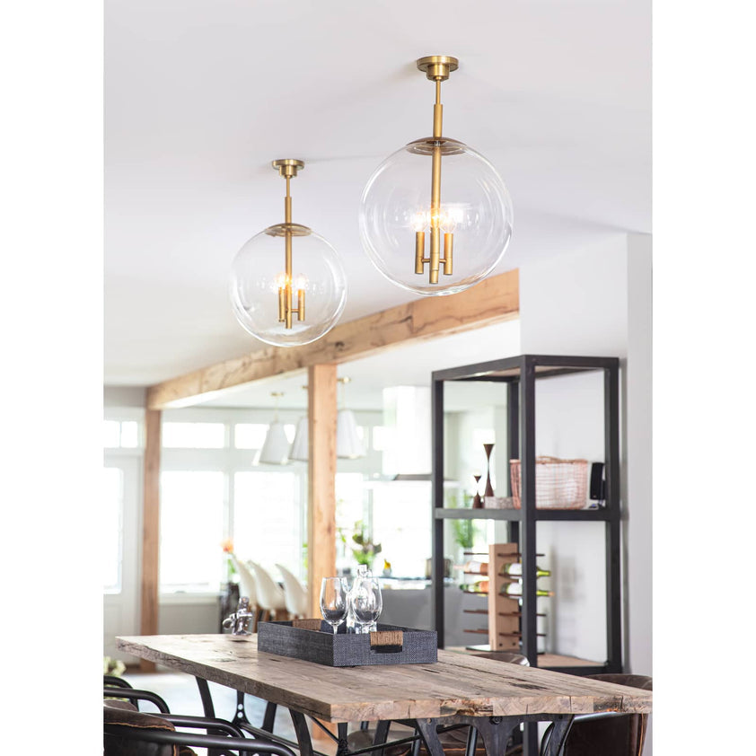 Cafe Pendant Medium - Natural Brass