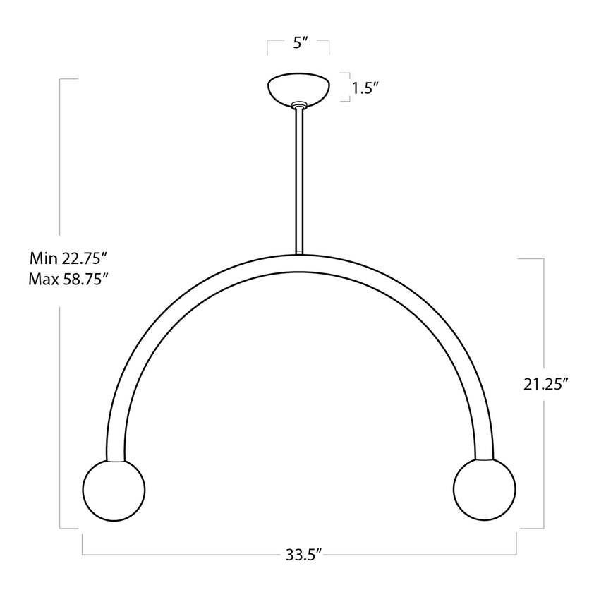 Happy Pendant Large - Oil Rubbed Bronze