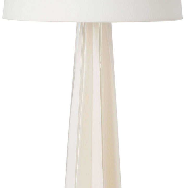 Glass Star Table Lamp - White