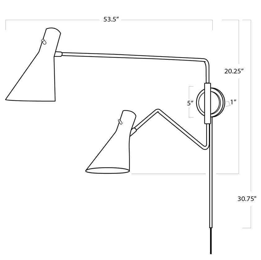 Spyder Sconce - White