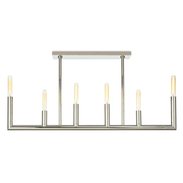 Wolfe Linear Chandelier - Polished Nickel