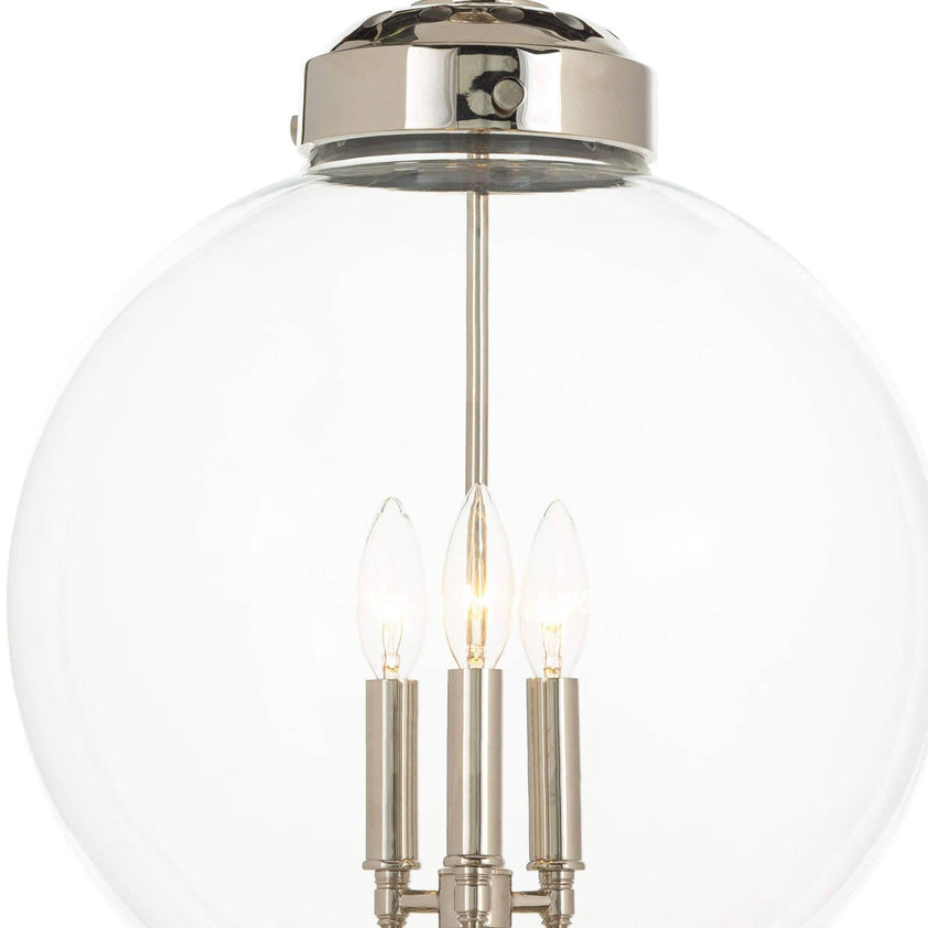 Globe Pendant - Polished Nickel