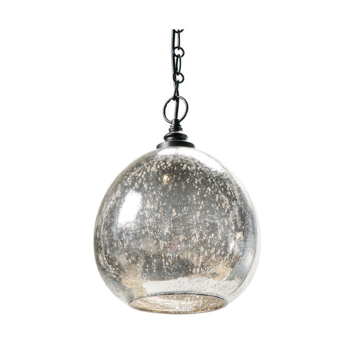 Glass Float Pendant - Antique Mercury