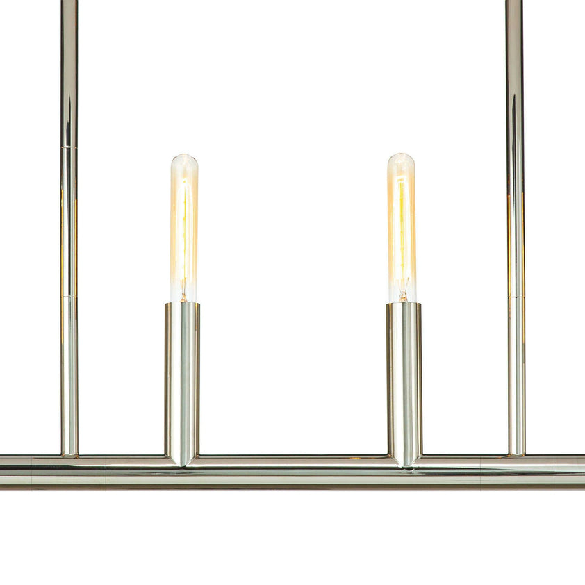 Wolfe Linear Chandelier - Polished Nickel