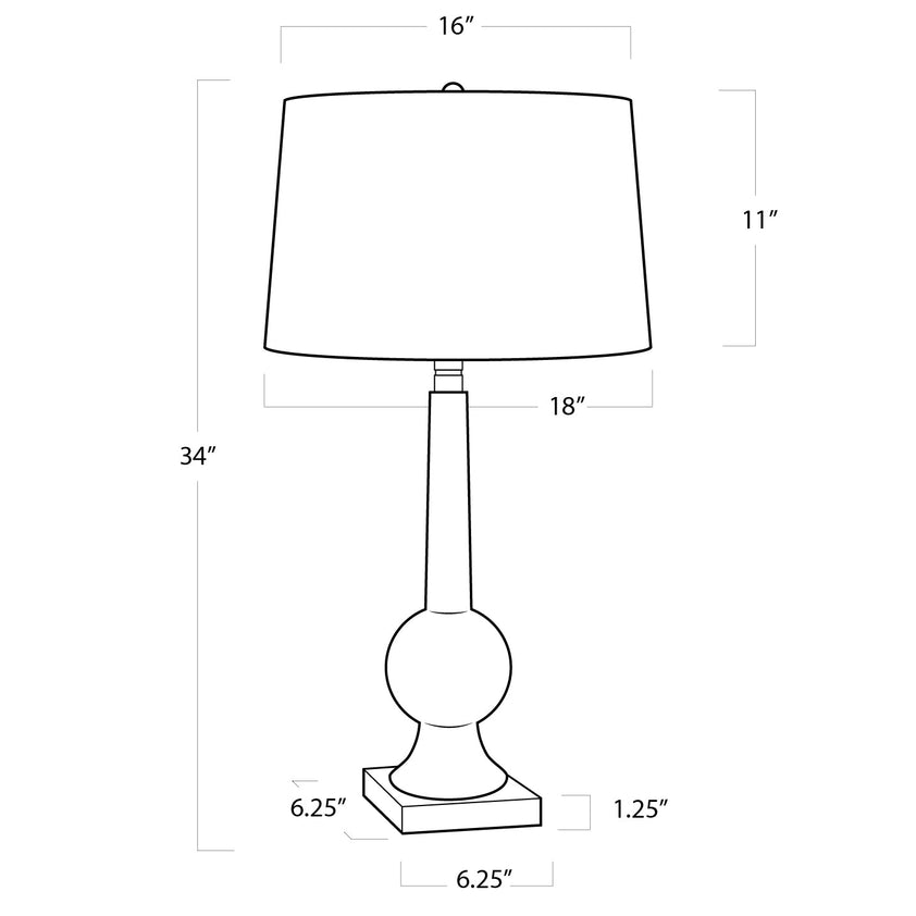 Stowe Crystal Table Lamp