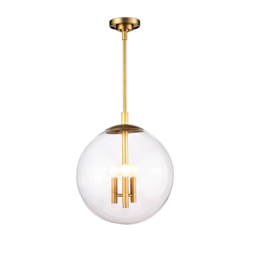 Cafe Pendant Small - Natural Brass