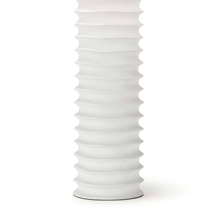 Nabu Metal Column Table Lamp - White