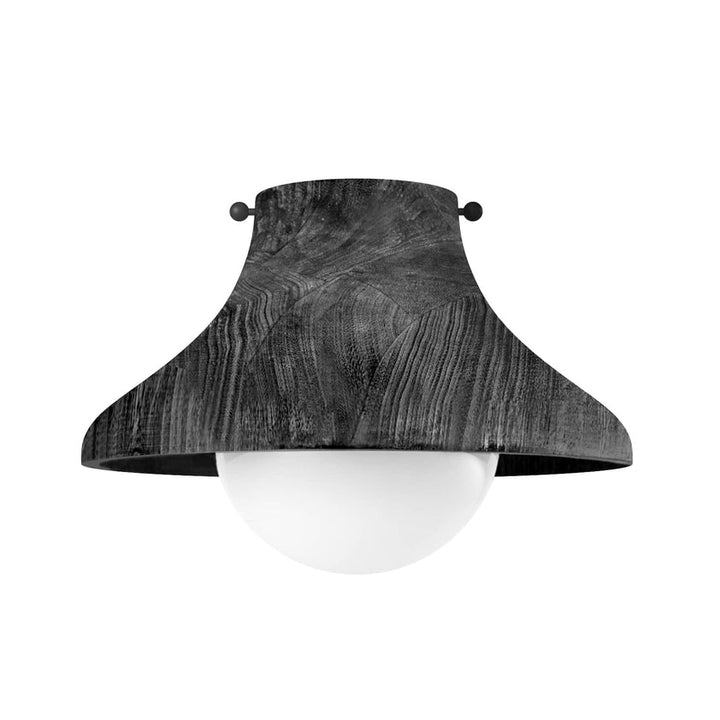 Surfside Wood Flush Mount - Ebony