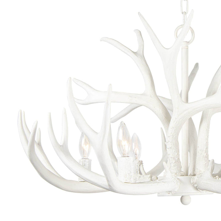 Antler Chandelier - White