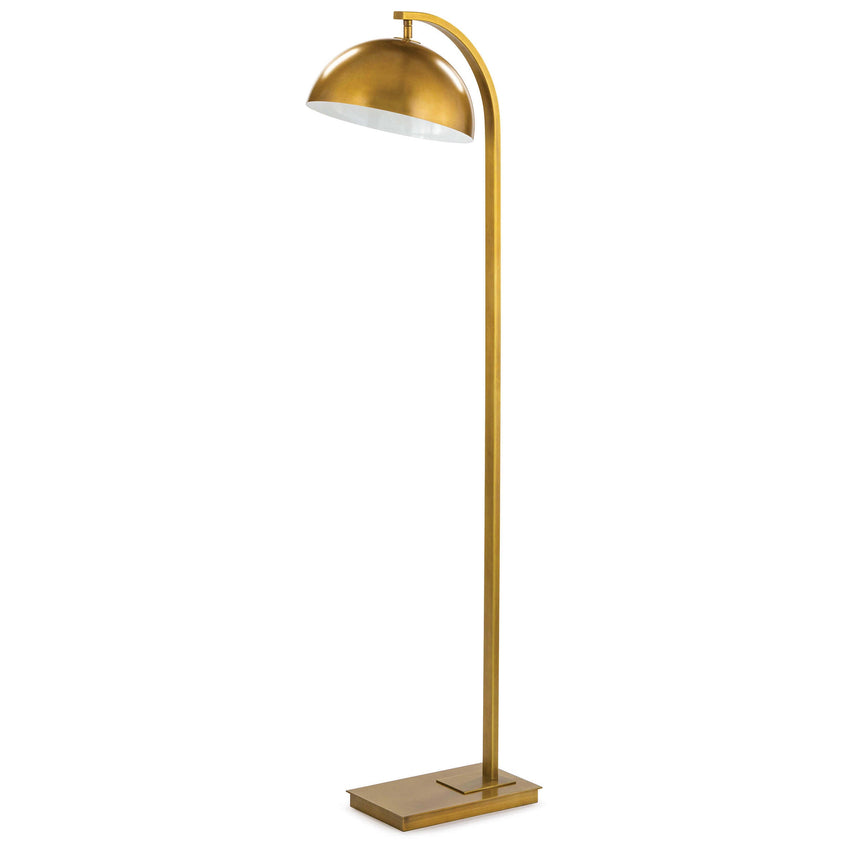 Otto Floor Lamp - Natural Brass