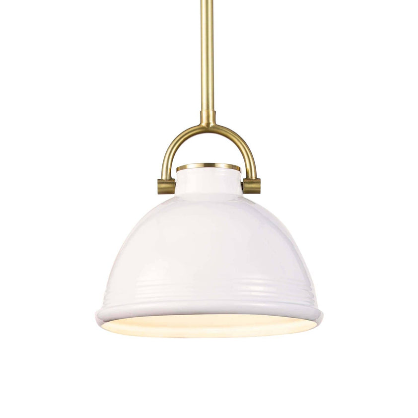 Eloise Ceramic Pendant Small - White