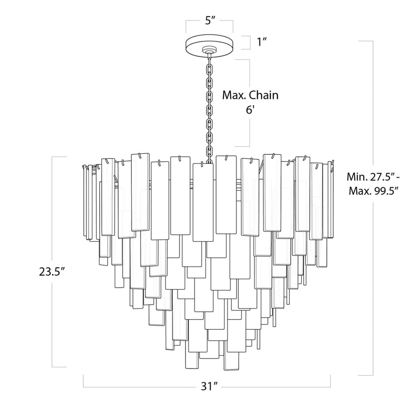 Glacier Chandelier Large