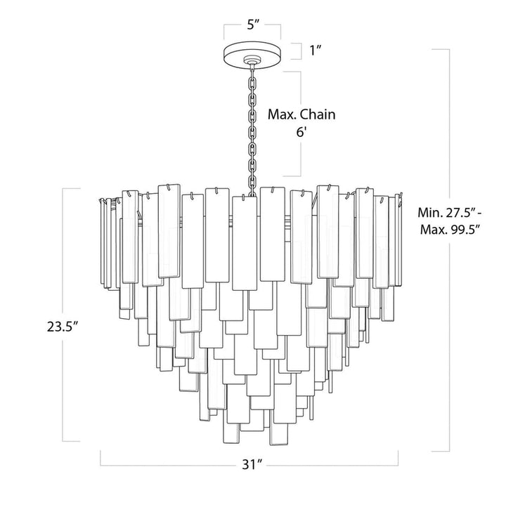 Glacier Chandelier Large