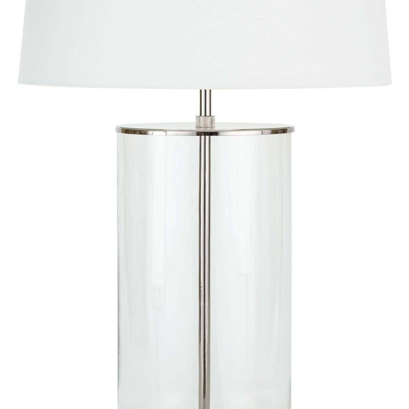 Magelian Glass Table Lamp - Polished Nickel