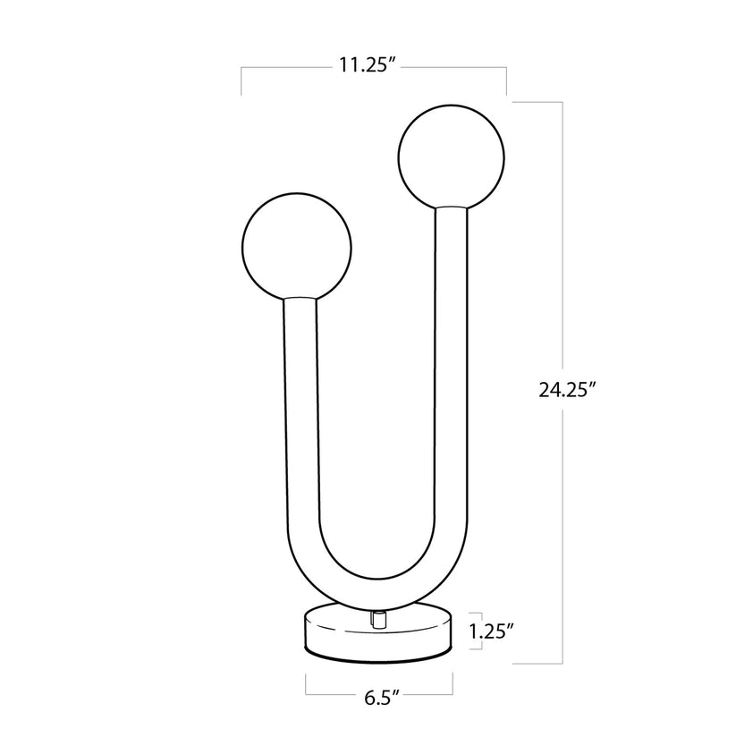 Happy Table Lamp - Polished Nickel