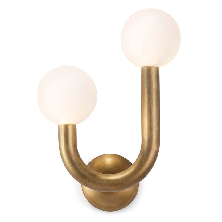 Happy Sconce Left Side - Natural Brass