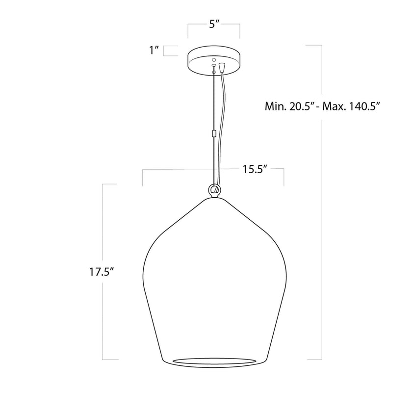 Georgian Pendant - Natural