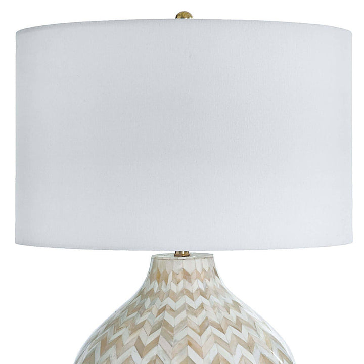 Chevron Bone Table Lamp - Natural