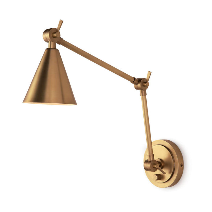 Sal Task Sconce - Natural Brass