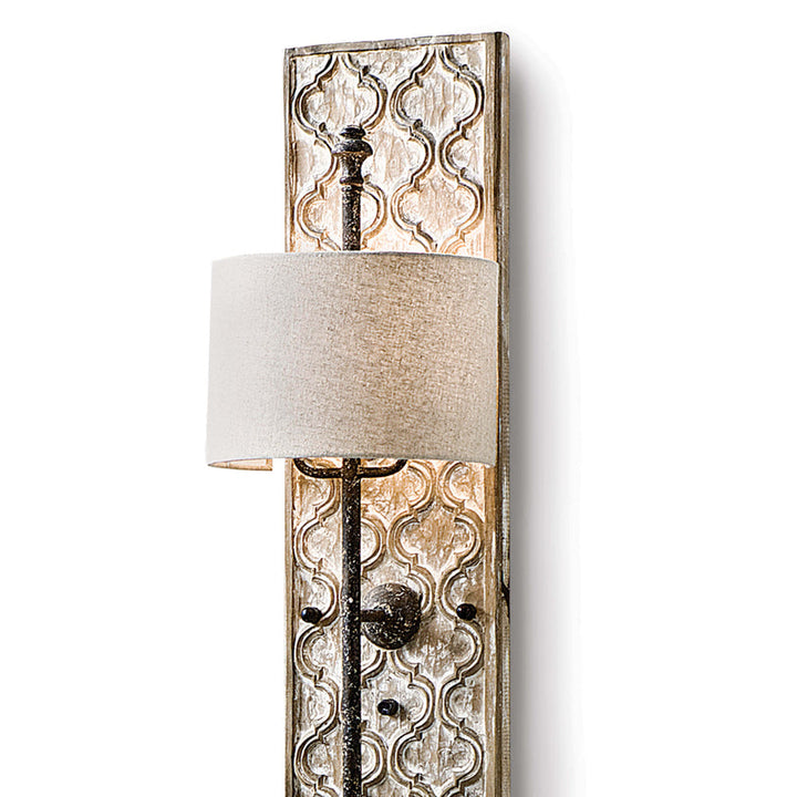 Carved Panel Sconce