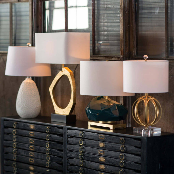 Manhattan Table Lamp - Gold Leaf