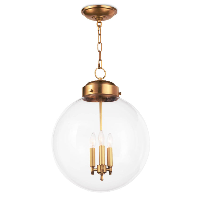 Globe Pendant - Natural Brass