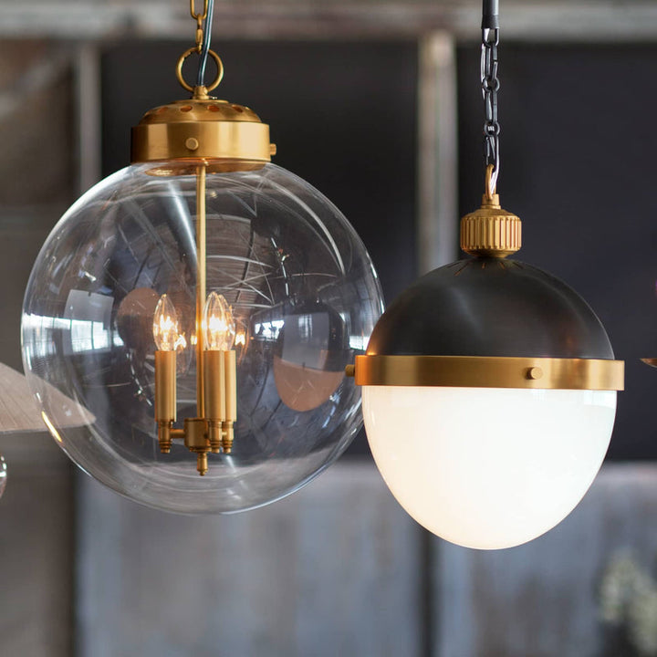 Globe Pendant - Natural Brass