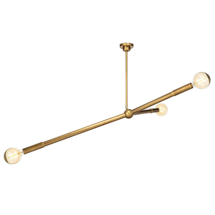 Talon Chandelier - Natural Brass