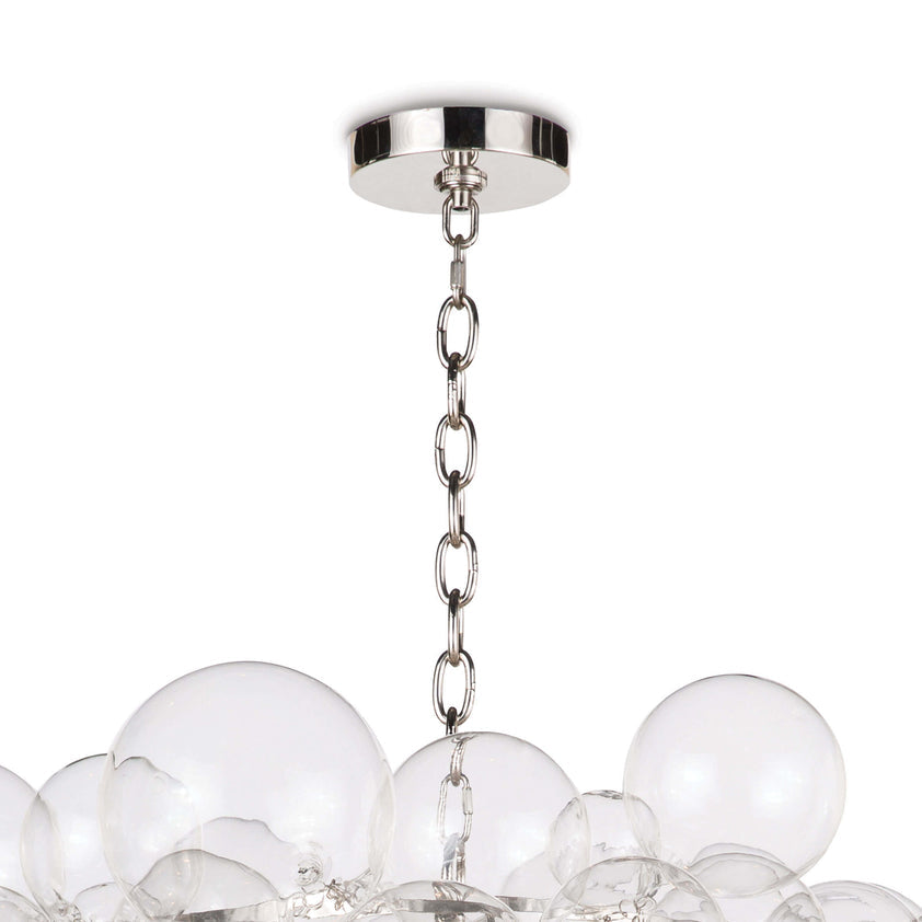 Nimbus Glass Chandelier - Clear