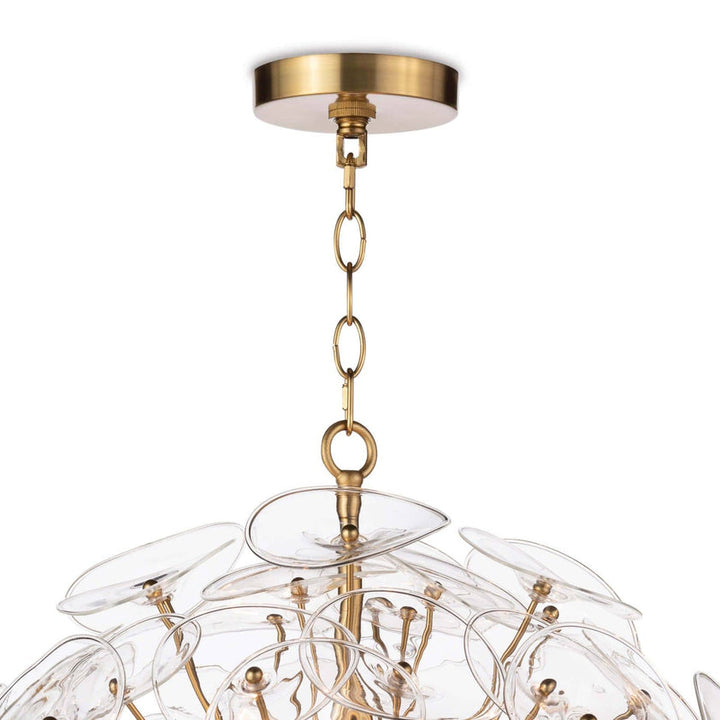 Poppy Glass Chandelier Small - Clear