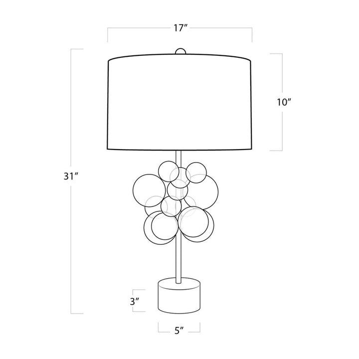 Bubbles Table Lamp - Clear