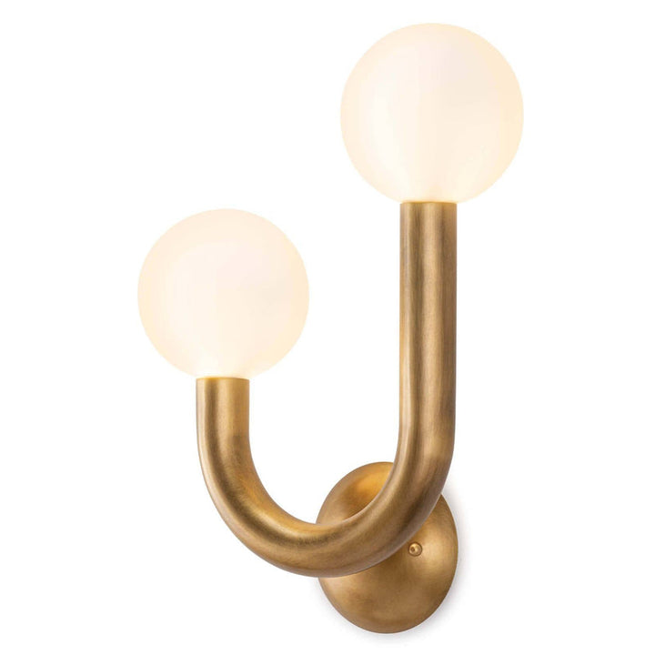 Happy Sconce Left Side - Natural Brass