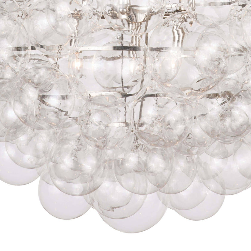 Nimbus Glass Chandelier - Clear