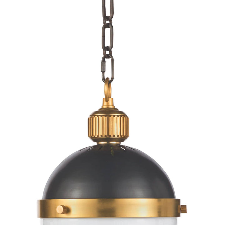 Otis Pendant Small - Blackened and Natural Brass