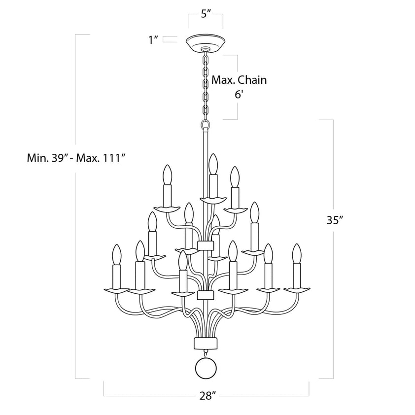 Caden Chandelier Small