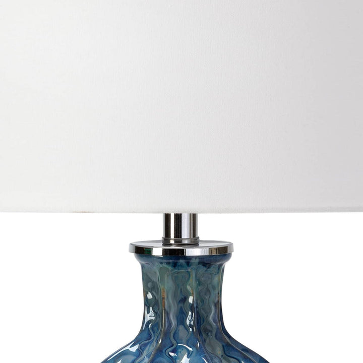 Antigua Ceramic Table Lamp - Blue