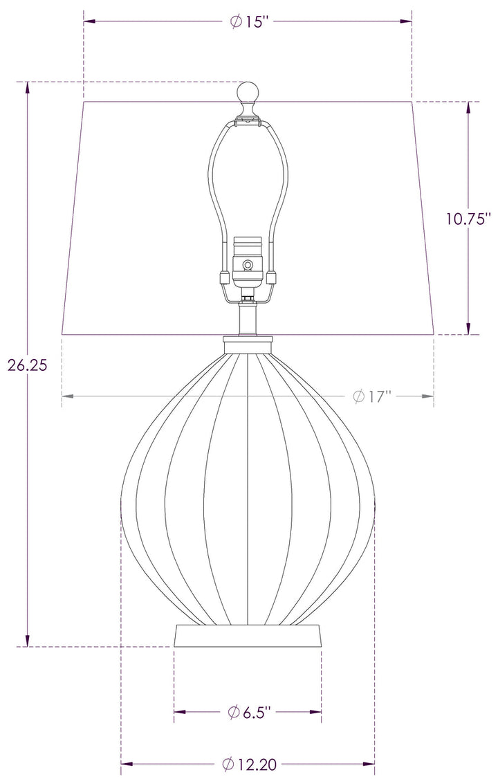 Shelley Table Lamp by Flow Decor